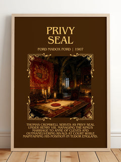 Privy Seal Minimalist Book Poster by Ford Madox Ford – image 2