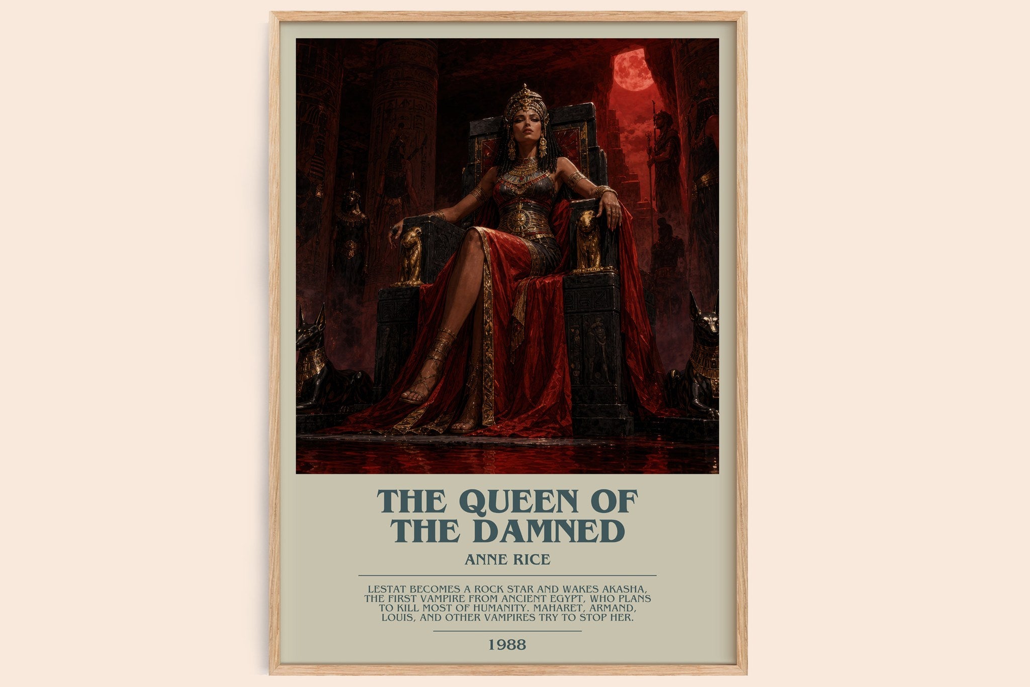 The Queen Of The Damned Bookish Wall Art by Anne Rice