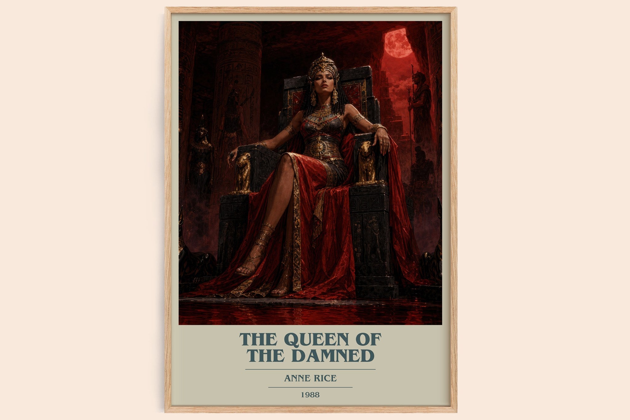 The Queen Of The Damned Book Cover Poster by Anne Rice