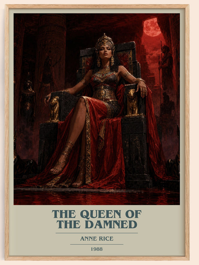 The Queen Of The Damned Book Cover Poster by Anne Rice