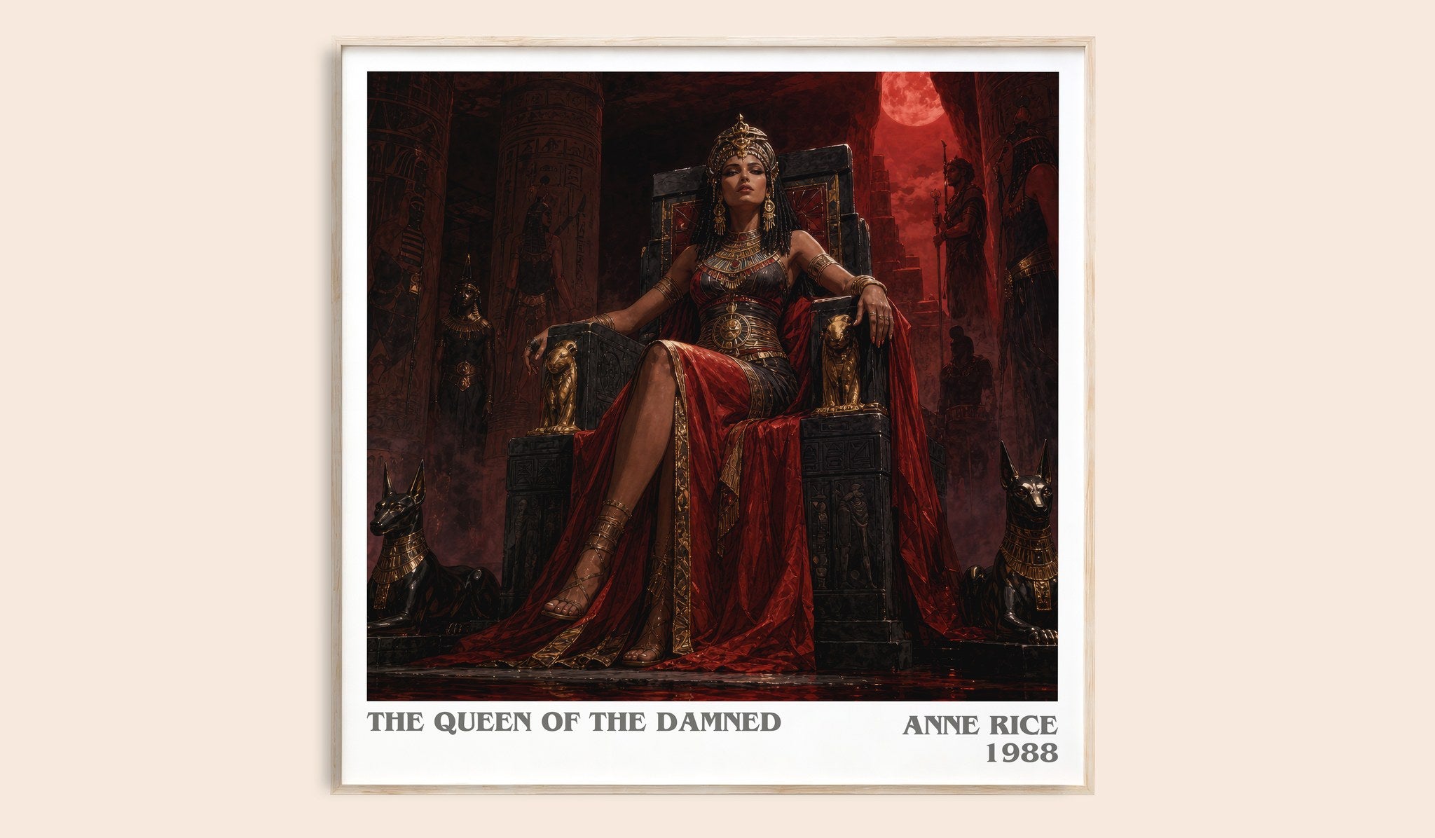 The Queen Of The Damned Literary Art Print by Anne Rice