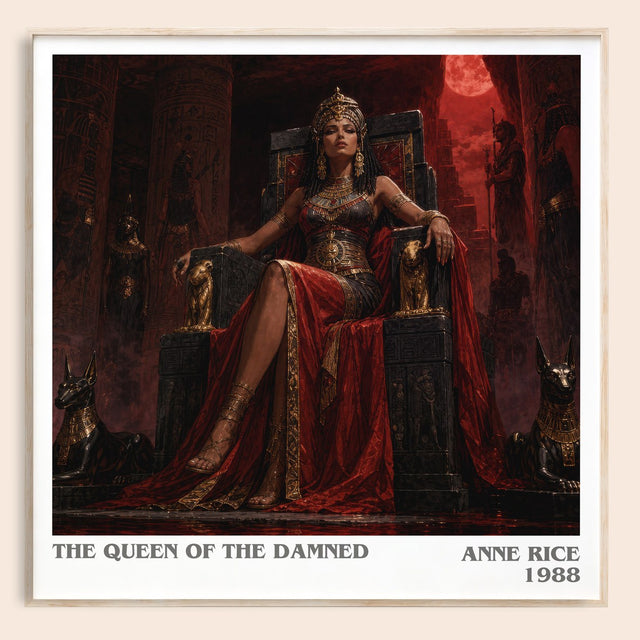 The Queen Of The Damned Literary Art Print by Anne Rice