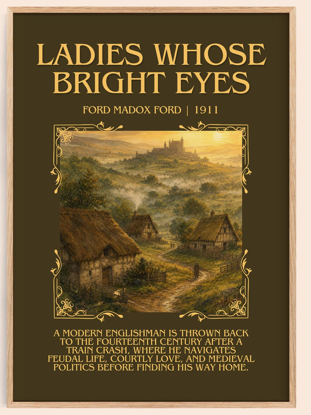 Ladies Whose Bright Eyes Minimalist Book Poster by Ford Madox Ford – book poster