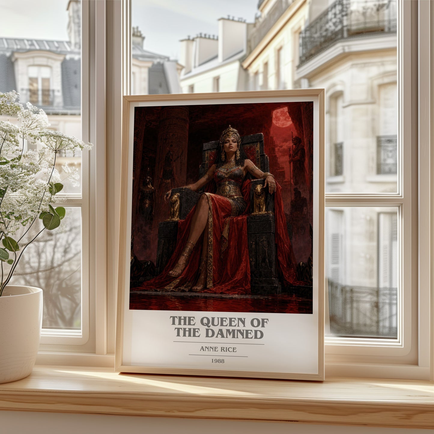 The Queen Of The Damned book cover poster colour and style options – Anne Rice book art