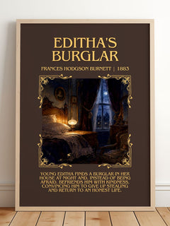 Editha'S Burglar Minimalist Book Poster by Frances Hodgson Burnett – image 2
