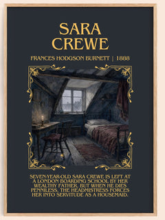 Sara Crewe Minimalist Book Poster by Frances Hodgson Burnett – image 1