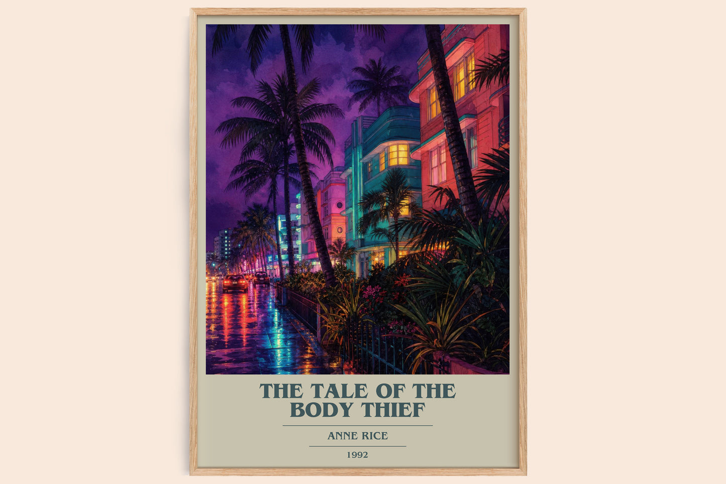 The Tale Of The Body Thief book cover book poster by Anne Rice – framed literary art print