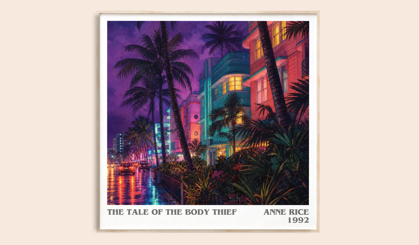 The Tale Of The Body Thief literary book poster by Anne Rice – framed literary art print