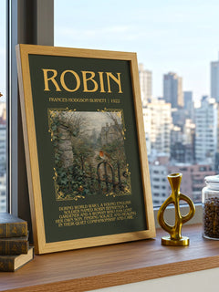 Robin Minimalist Book Poster by Frances Hodgson Burnett – image 3