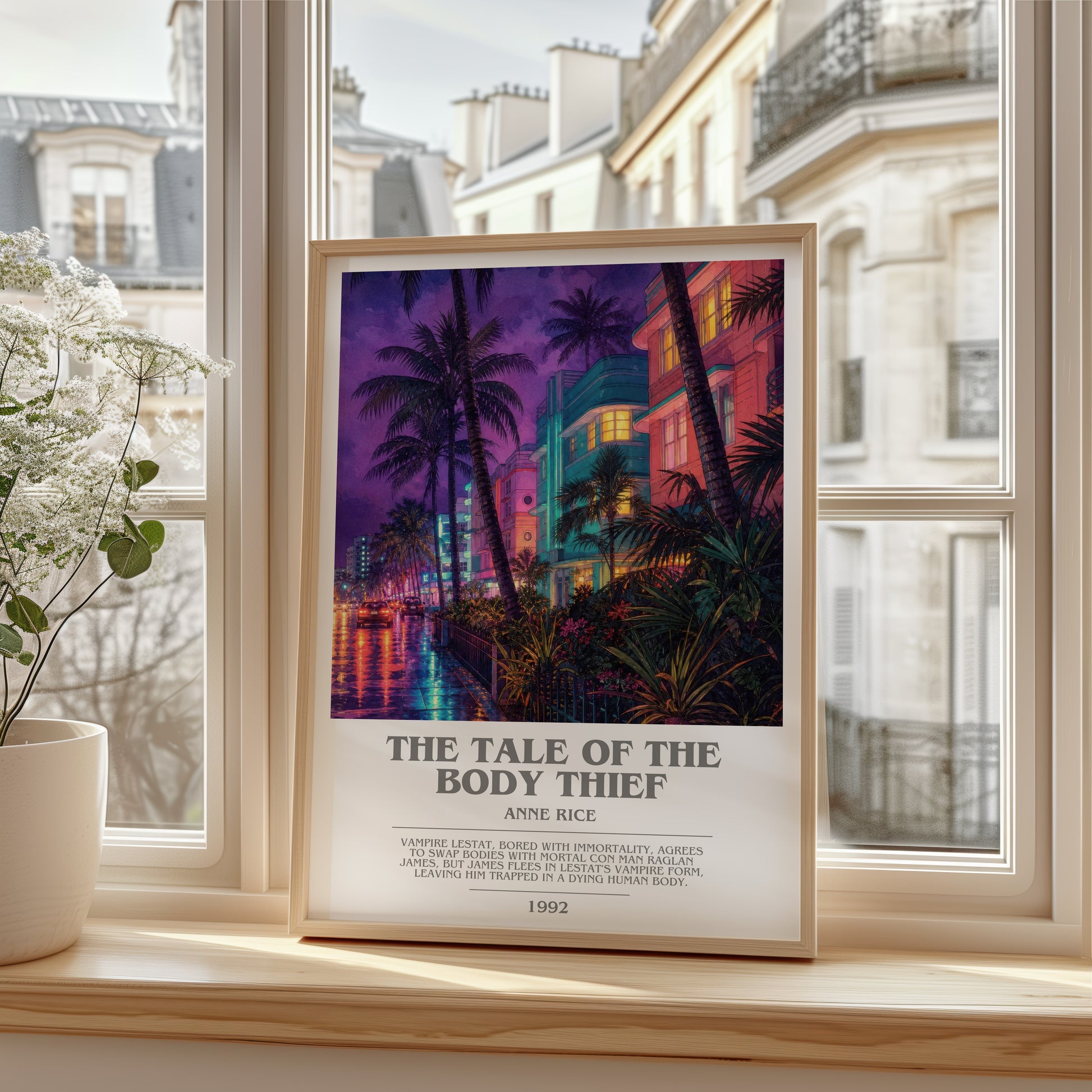 The Tale Of The Body Thief bookish poster colour and style options – Anne Rice book art