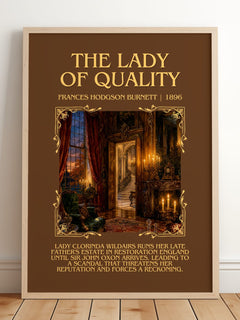 The Lady Of Quality Minimalist Book Poster by Frances Hodgson Burnett – image 2