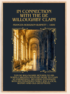 In Connection With The De Willoughby Claim Minimalist Book Poster – – image 1