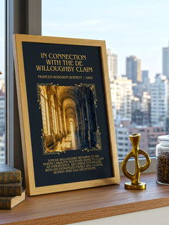 In Connection With The De Willoughby Claim Minimalist Book Poster – – image 3