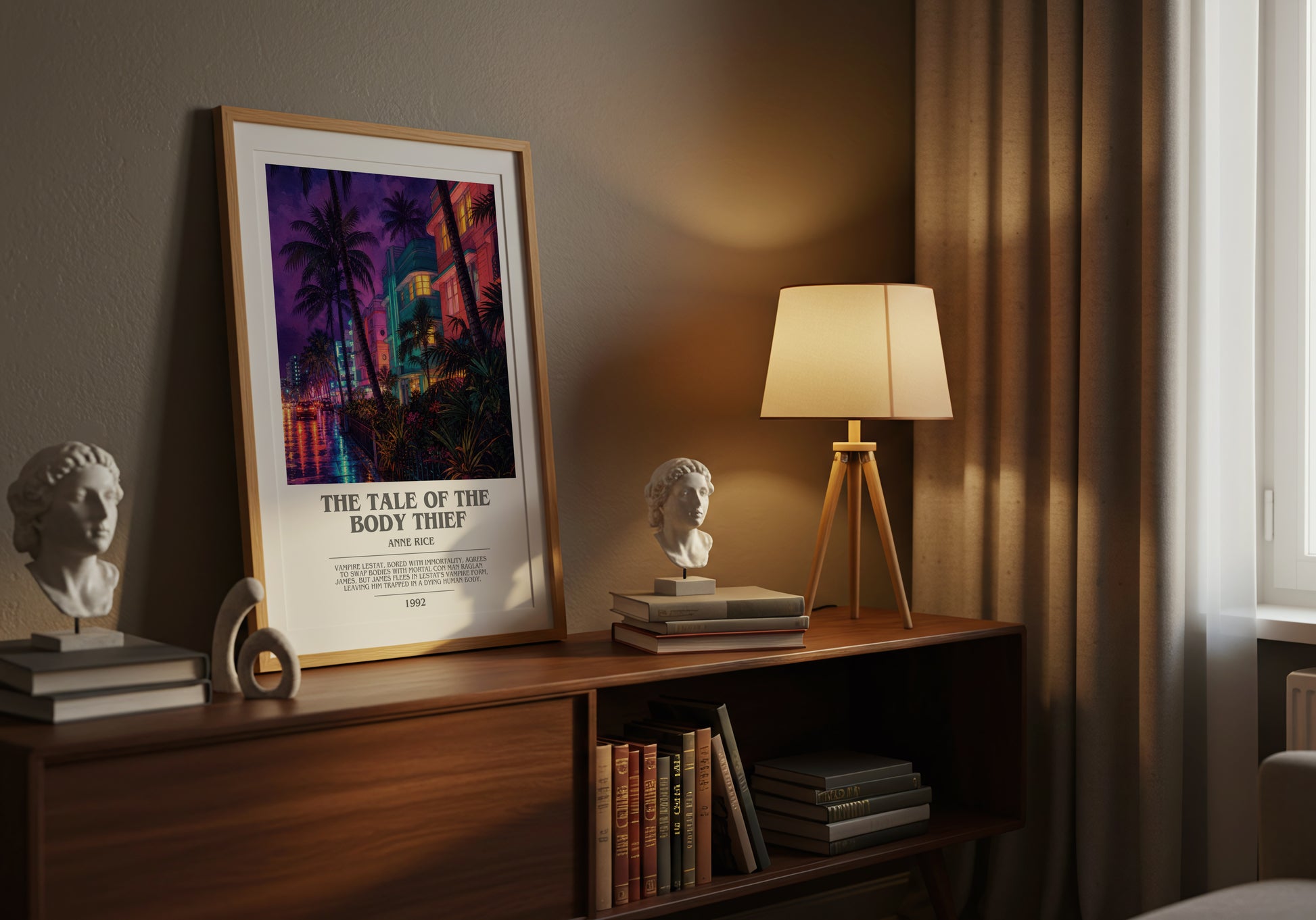 The Tale Of The Body Thief bookish book poster framed on wall – horror wall art