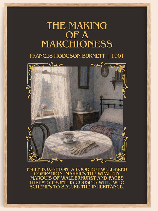 Making Of A Marchioness Minimalist Book Poster by F. Burnett