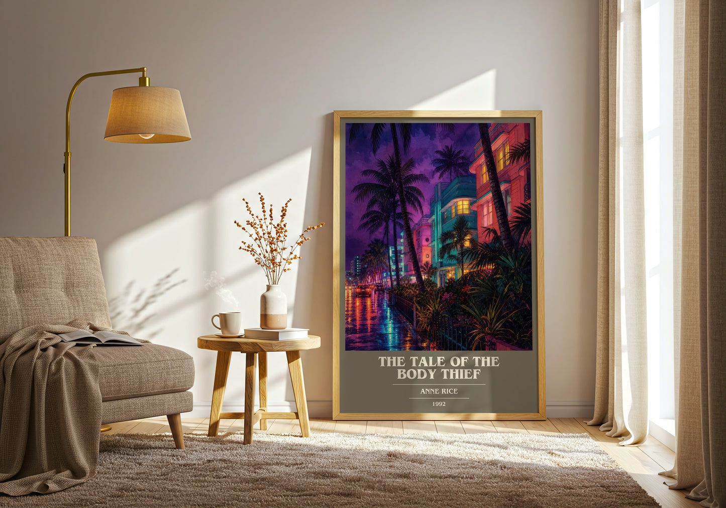 The Tale Of The Body Thief book cover print on bookshelf – Anne Rice fan gift