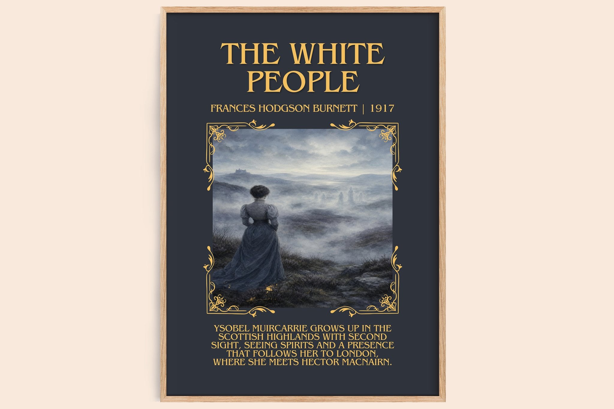 The White People Minimalist Book Poster by Frances Hodgson Burnett