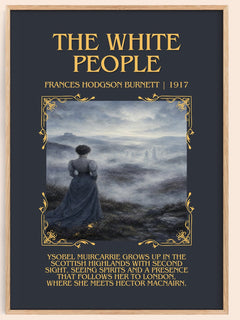 The White People Minimalist Book Poster by Frances Hodgson Burnett – image 1