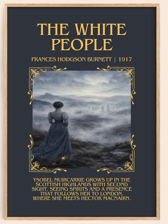 The White People Minimalist Book Poster by Frances Hodgson Burnett