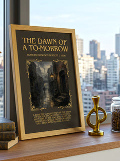 Dawn Of A To-Morrow Minimalist Book Poster by Frances Hodgson Burnett – image 3