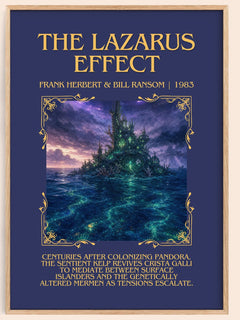 Lazarus Effect Minimalist Book Poster by Frank Herbert & Bill Ransom – book poster
