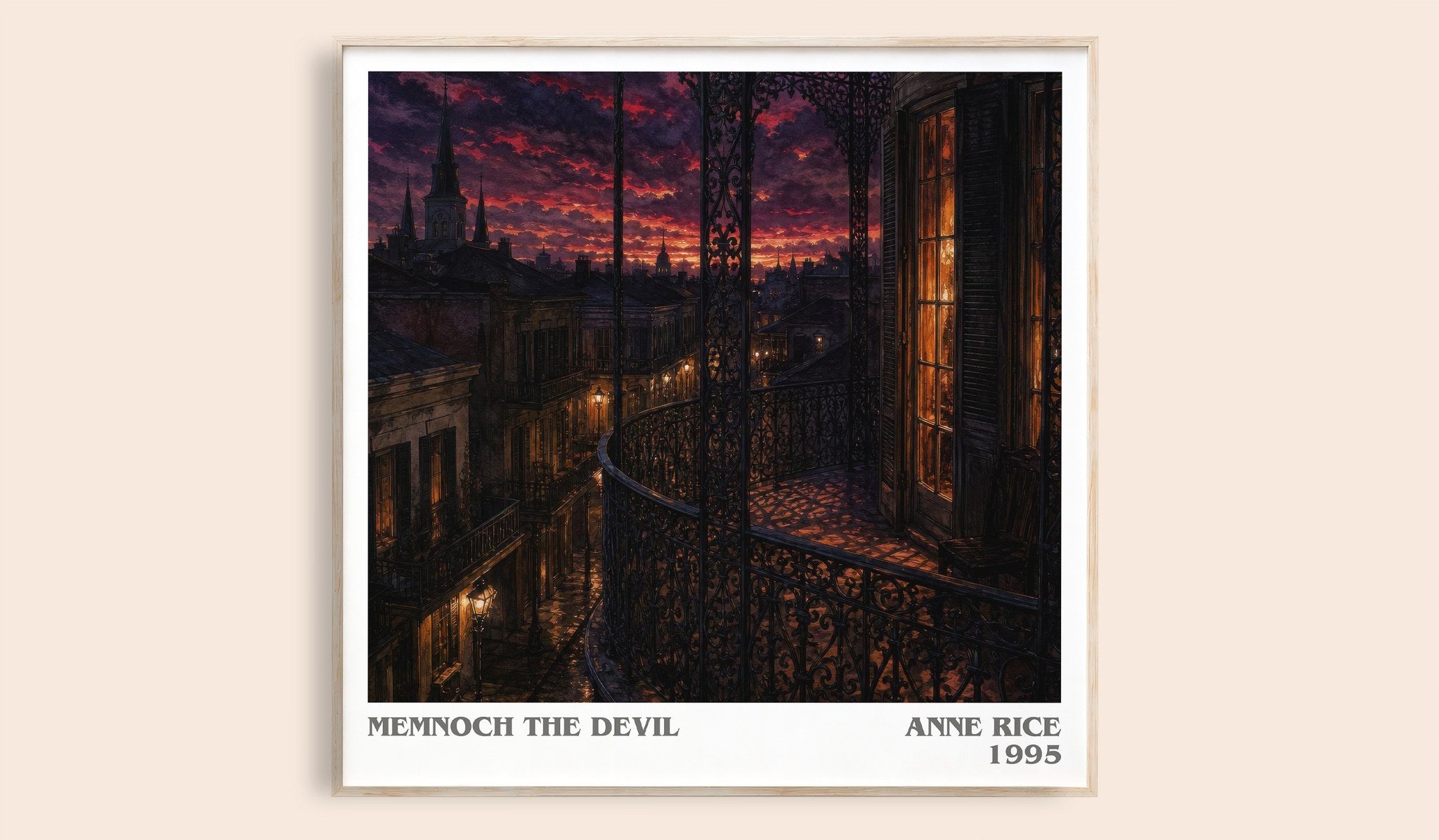 Memnoch The Devil Literary Art Print by Anne Rice