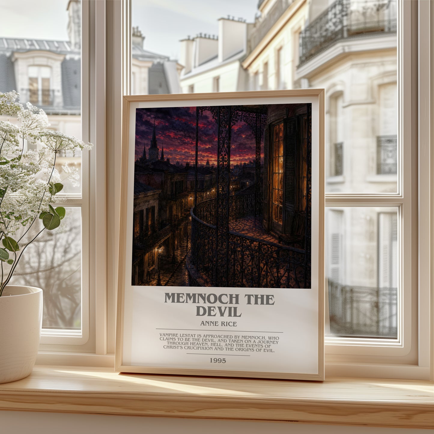 Memnoch The Devil bookish poster colour and style options – Anne Rice book art