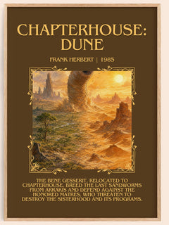 Chapterhouse: Dune Minimalist Book Poster by Frank Herbert – book poster