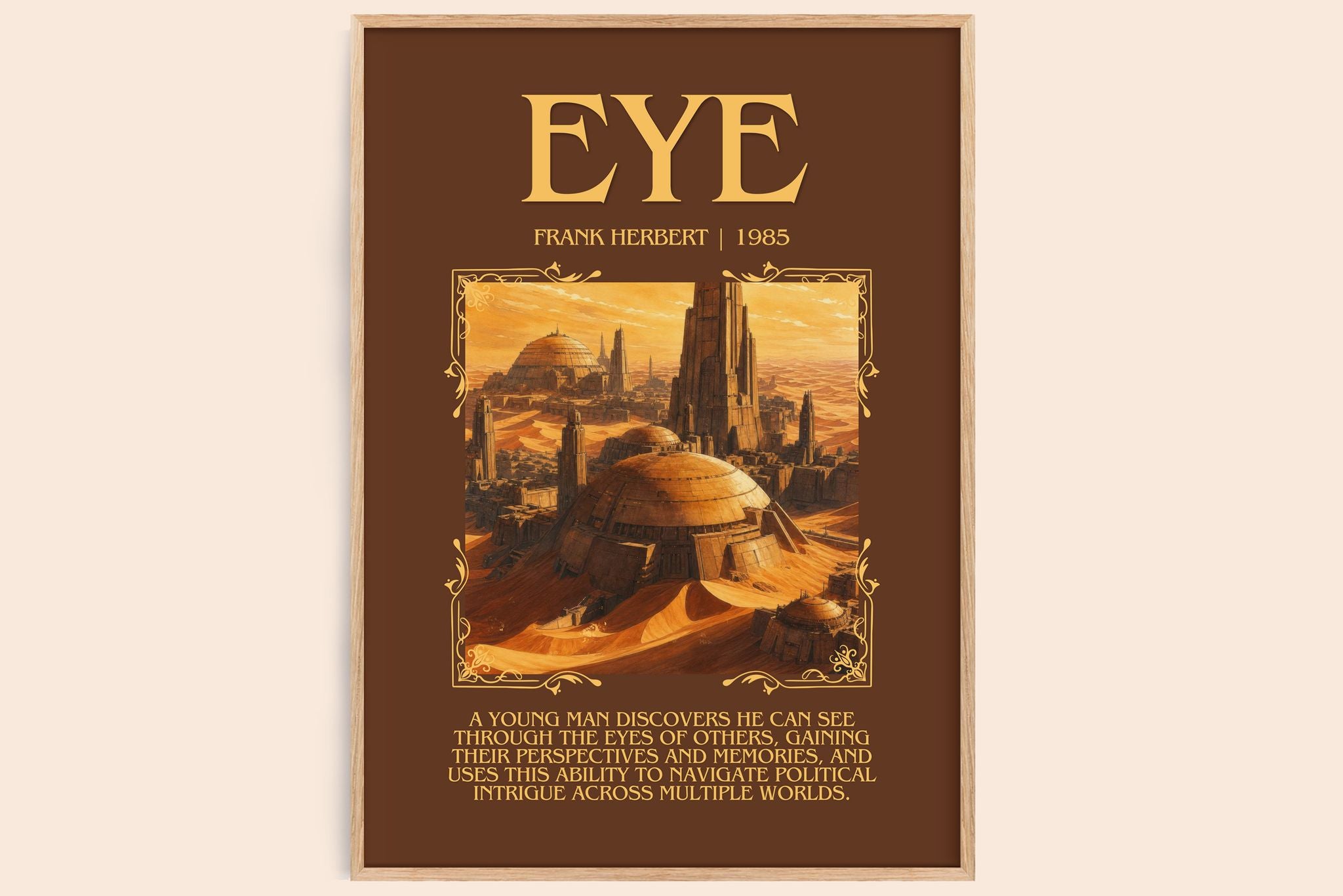 Eye Minimalist Book Poster by Frank Herbert
