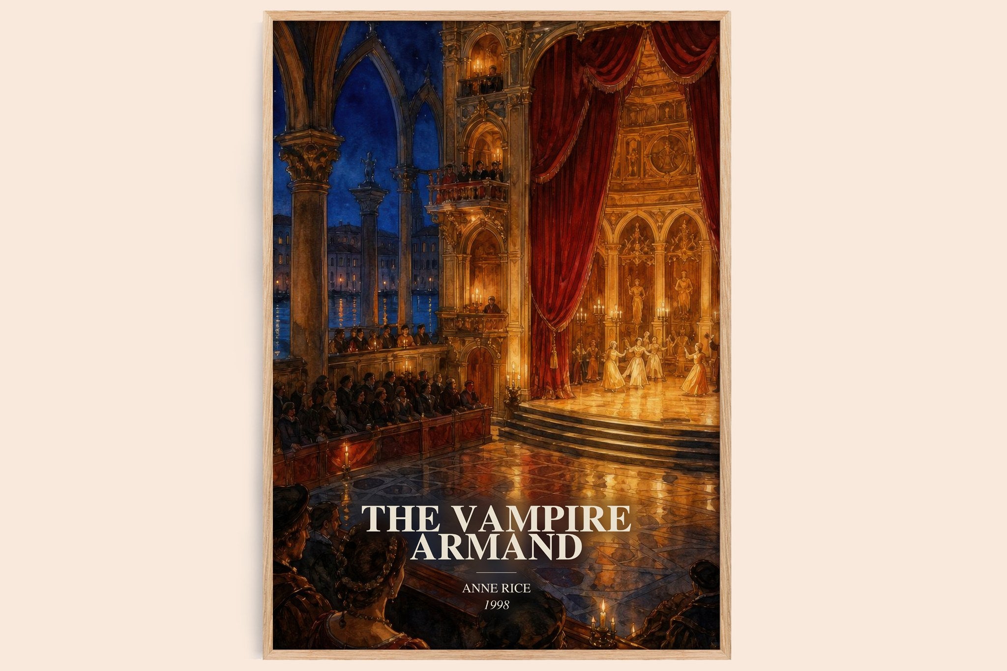 The Vampire Armand Book Watercolour Illustration by Anne Rice
