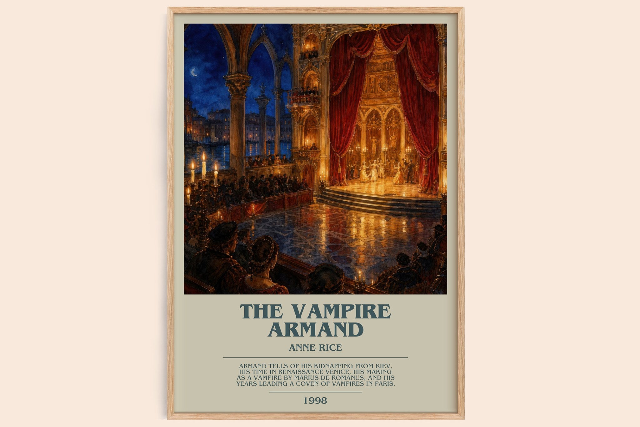 The Vampire Armand Bookish Wall Art by Anne Rice