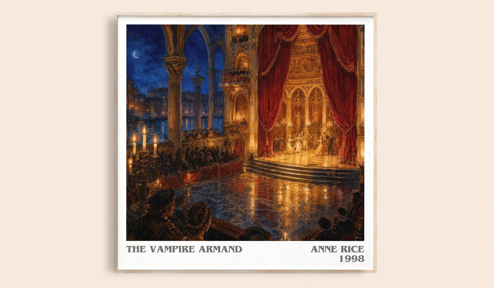 The Vampire Armand Literary Art Print by Anne Rice