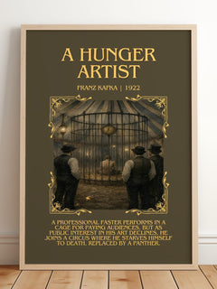 A Hunger Artist Minimalist Book Poster by Franz Kafka – image 2