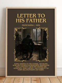 Letter To His Father Minimalist Book Poster by Franz Kafka – image 2