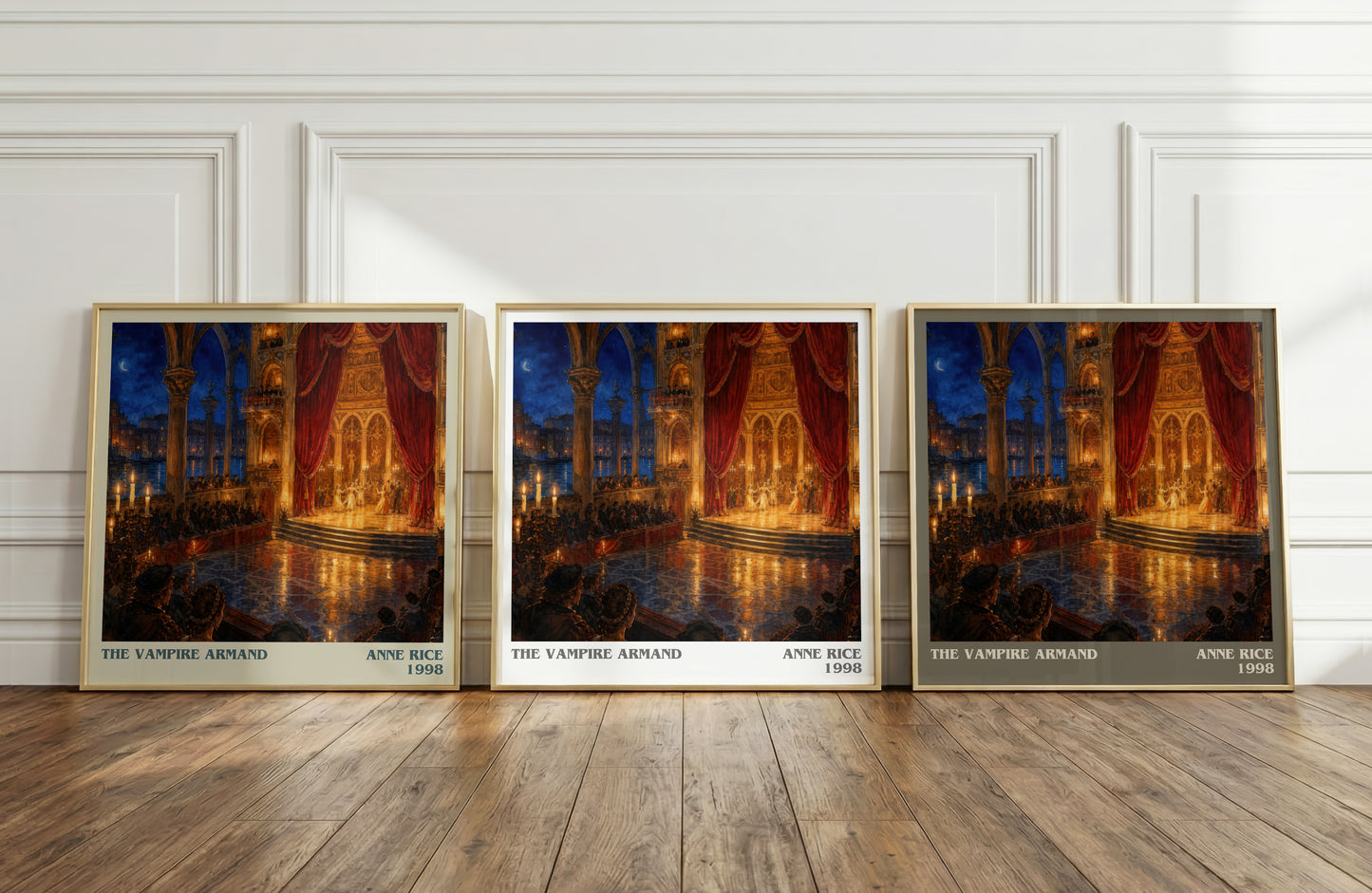 The Vampire Armand literary art print colour and style options – Anne Rice book art