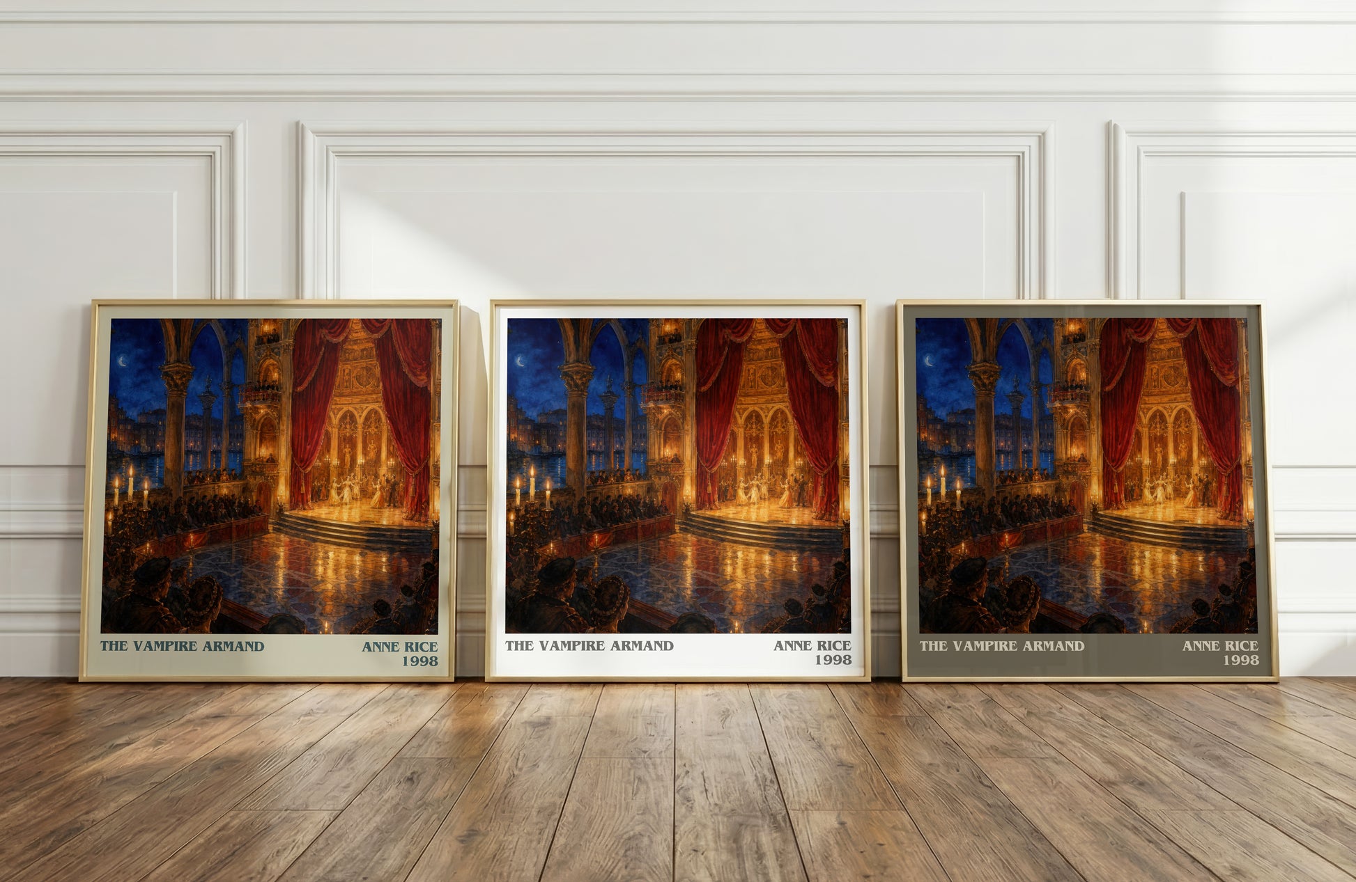 The Vampire Armand literary art print colour and style options – Anne Rice book art