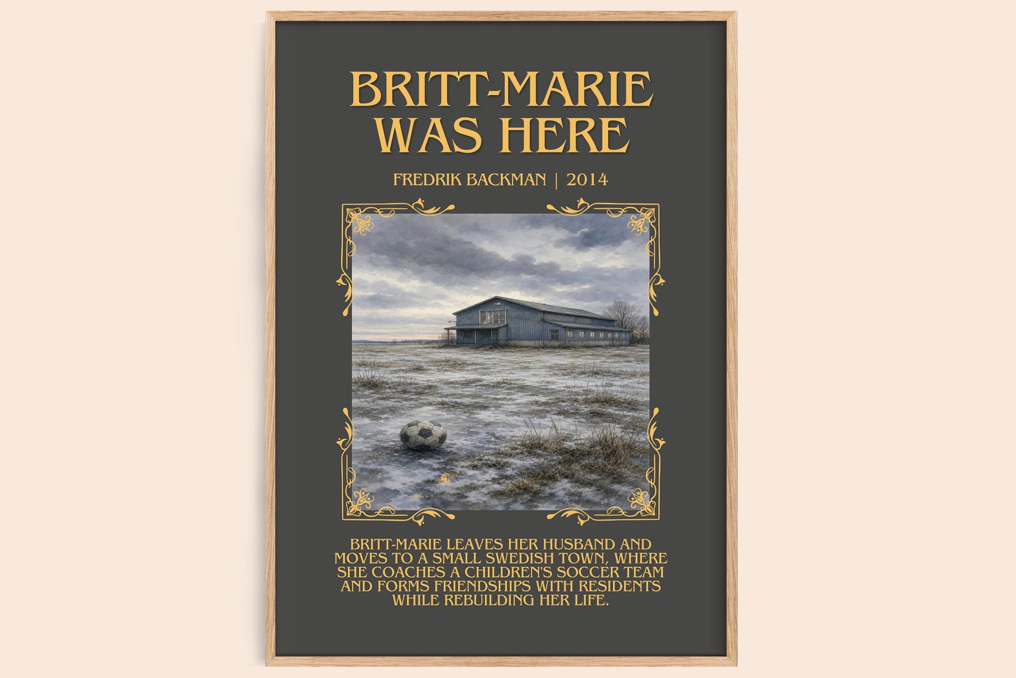 Britt-Marie Was Here Minimalist Book Poster by Fredrik Backman