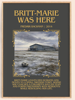 Britt-Marie Was Here Minimalist Book Poster by Fredrik Backman – image 1