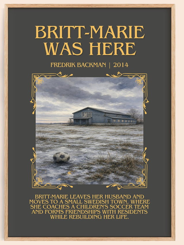 Britt-Marie Was Here Minimalist Book Poster by Fredrik Backman