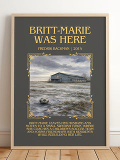 Britt-Marie Was Here Minimalist Book Poster by Fredrik Backman – image 2