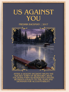 Us Against You Minimalist Book Poster by Fredrik Backman – image 1