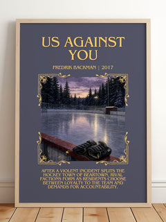 Us Against You Minimalist Book Poster by Fredrik Backman – image 2