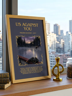 Us Against You Minimalist Book Poster by Fredrik Backman – image 3