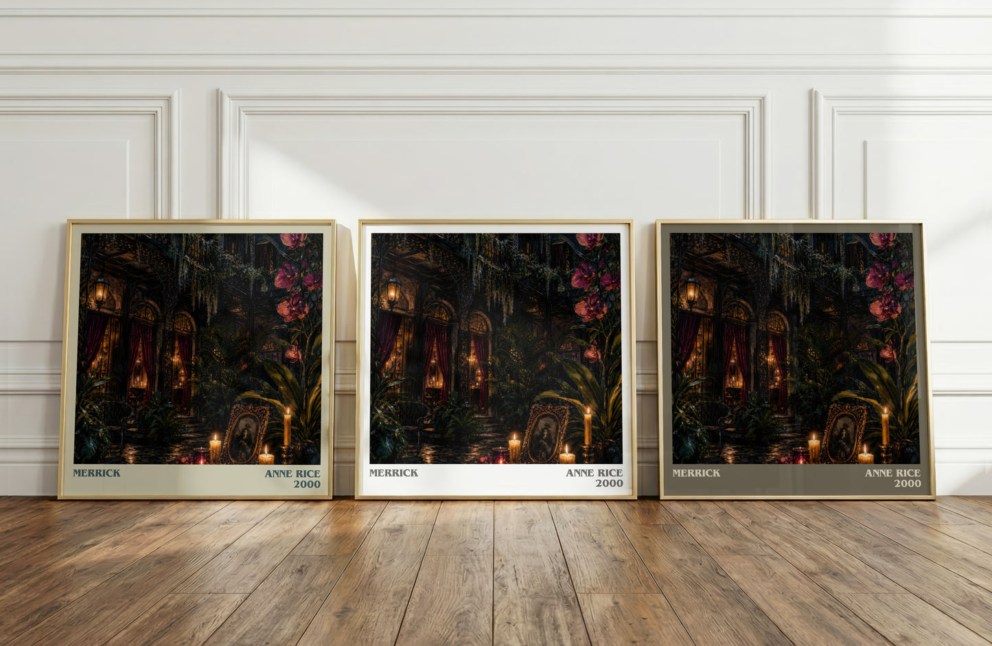 Merrick literary art print colour and style options – Anne Rice book art