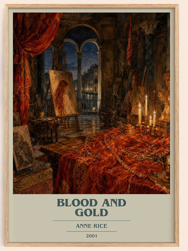 Blood And Gold Book Cover Poster by Anne Rice