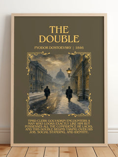 The Double Minimalist Book Poster by Fyodor Dostoevsky – image 2