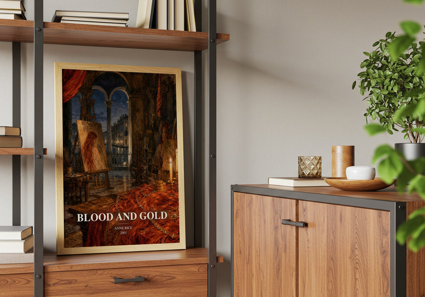 Blood And Gold book watercolour illustration paper finish options – matte satin gloss