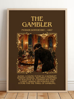 The Gambler Minimalist Book Poster by Fyodor Dostoevsky – image 2