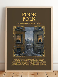 Poor Folk Minimalist Book Poster by Fyodor Dostoevsky – image 2