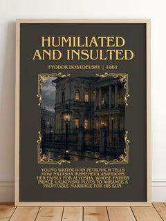 Humiliated And Insulted Minimalist Book Poster by Fyodor Dostoevsky – image 2